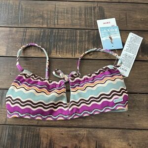 NWT Roxy Flowy Mood Bralette Bikini Top (only) Womens Size XS X-Small